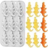 AIBOYA 9 Cavity Crocodile Silicone Candy Molds | Alligator Chocolate Mold For Candy Chocolate Cake Decoration