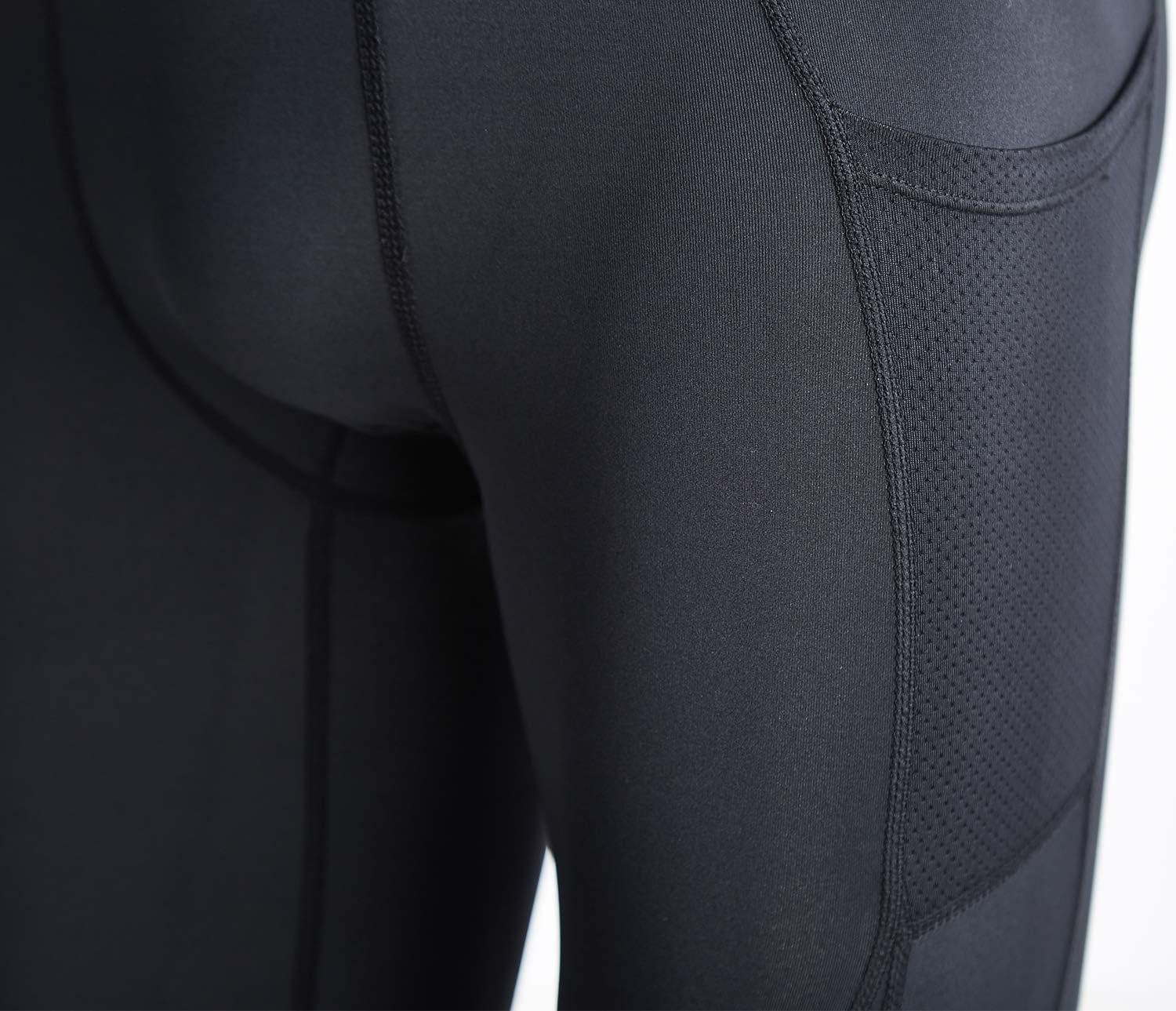 Legendfit Basketball Compression Pants with Knee Pads 3/4 Capri Training Tights Leggings Protector Gear for Kids Youth Adult : Clothing