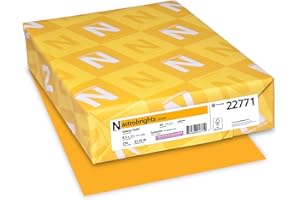 Neenah Wausau Paper Astrobrights Colored Card Stock, 65 lb, Letter, Galaxy Gold, 250 Sheets per Pack (22771)