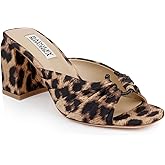 Badgley Mischka Women's Vayla Ruched Block Heel Mule Sandal