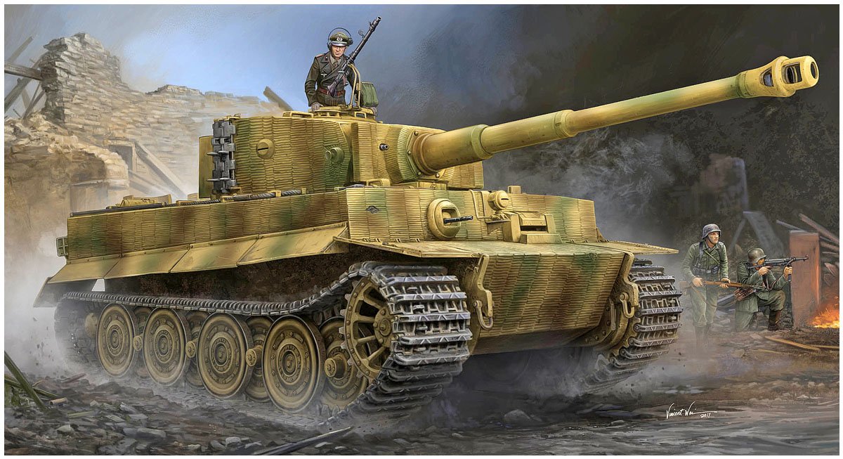 Trumpeter 1:35 - Pz.Kpfw.VI Ausf.E Tiger I + Zimmerit Late