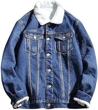 plus size sherpa denim jacket