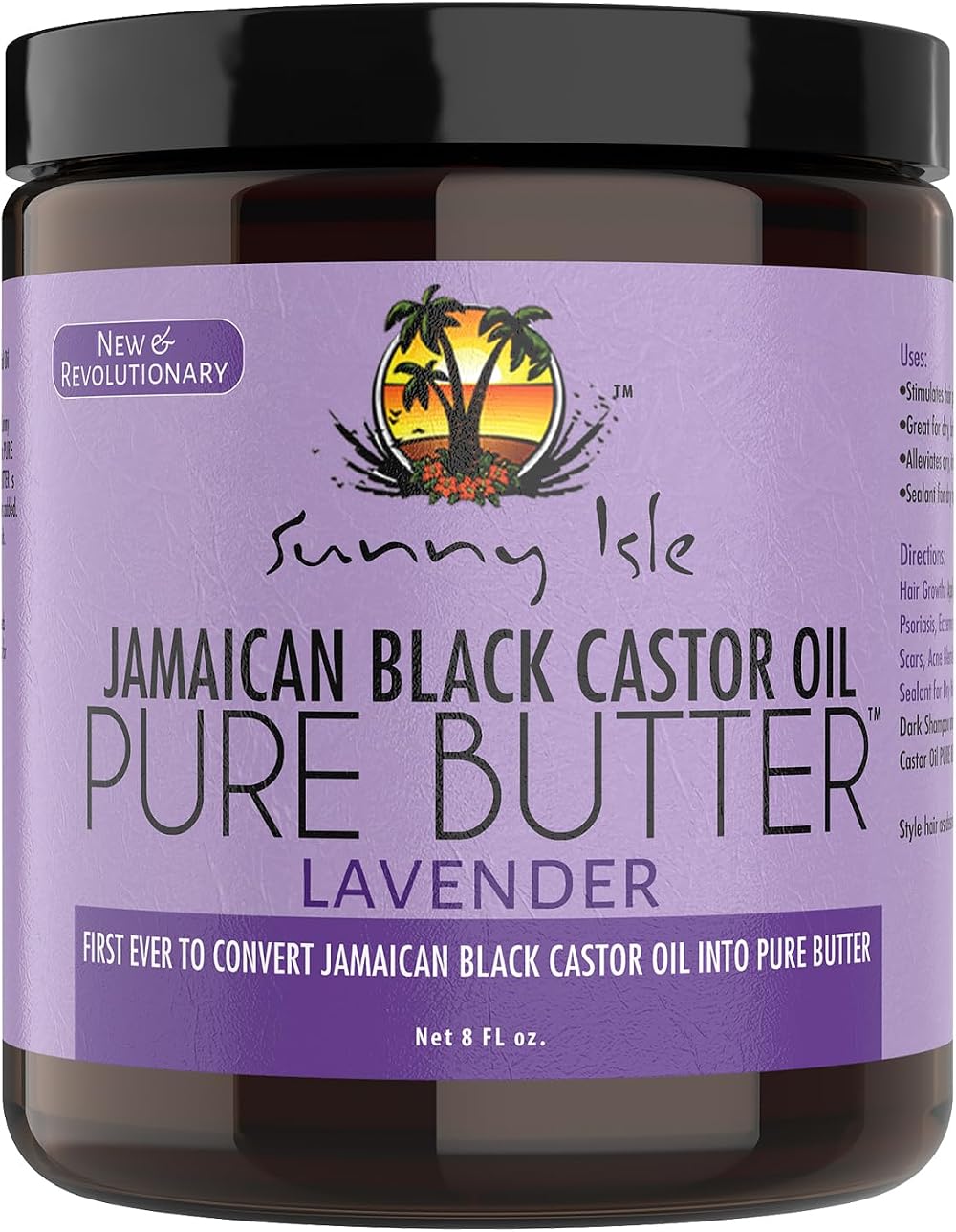 Sunny Isle Jamaican Black Castor Oil Lavender Pure Butter 236ml Moisturizer