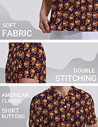 Xdceu Halloween Golf Polos for Men - Funny Golf