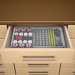 Battery Organizer Storage Case with Tester