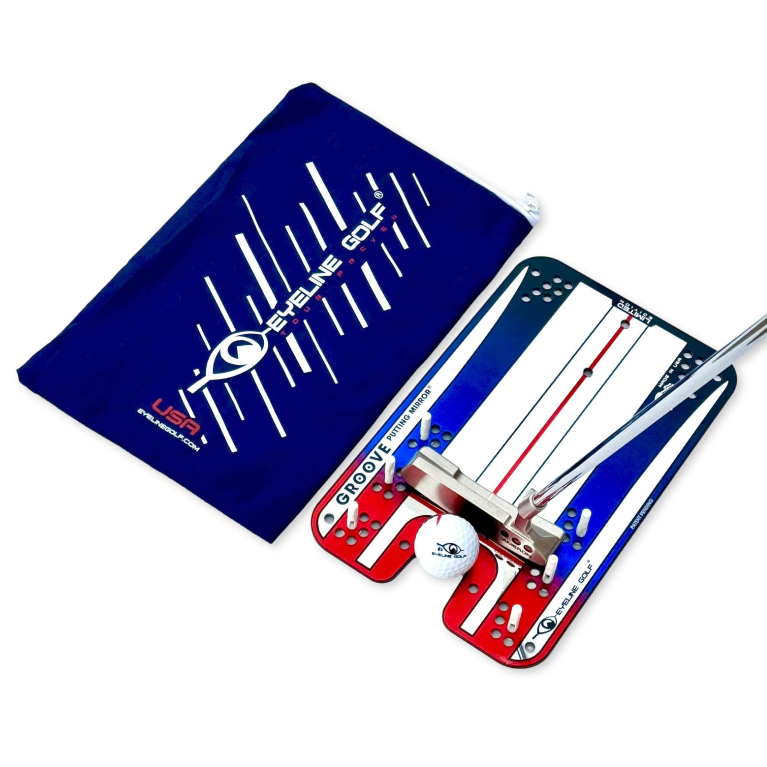 EyeLine Golf Putting Mirror Training Aid – Perfect for Alignment and Stroke Improvement Drills – Indoor and Outdoor Practice, Used by Tour Pros (Groove Putting Mirror) — image 1