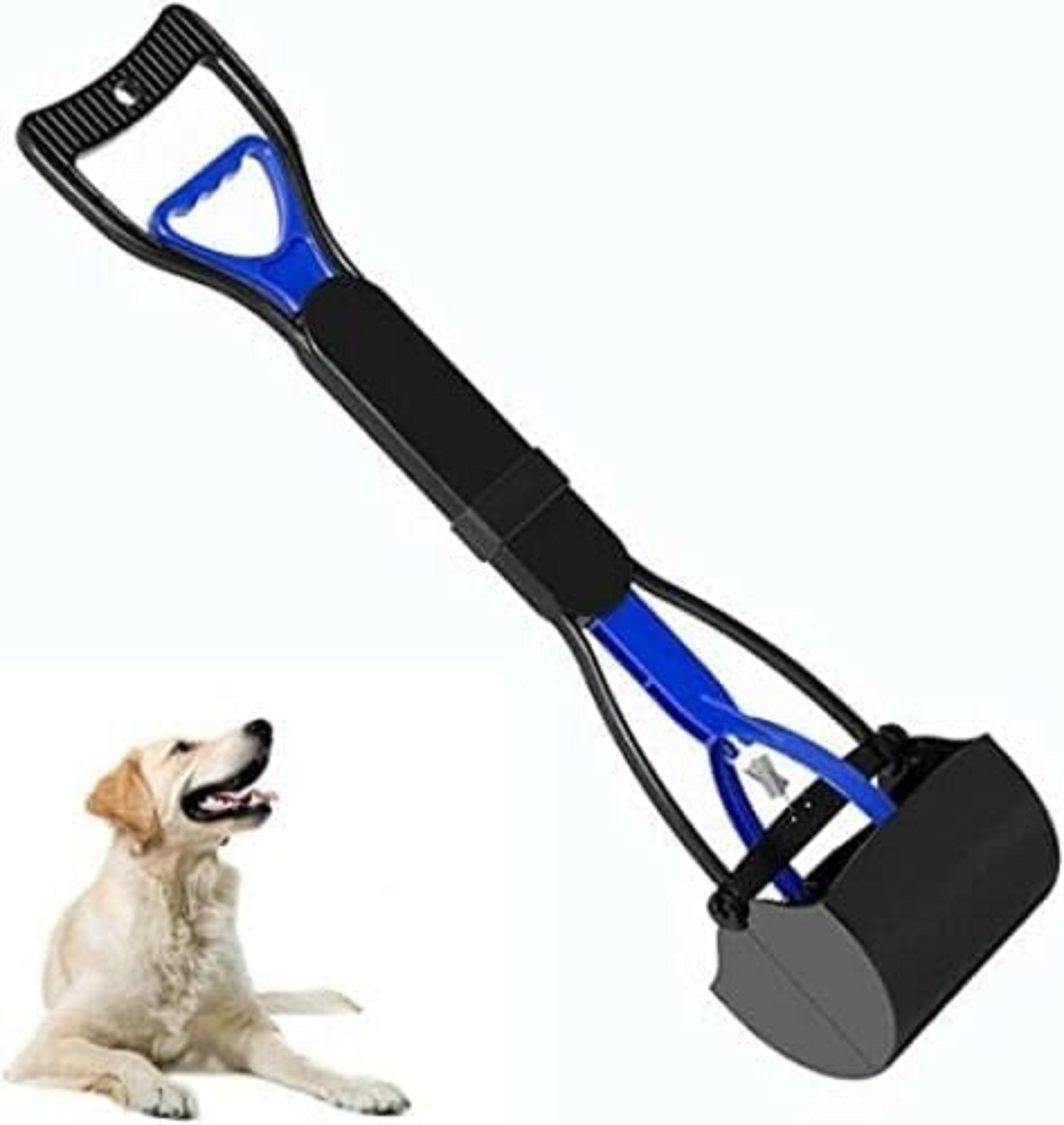 Garden Mile Heavy Duty Dog Pooper Scooper Long Handle Foldable Poop Scoop for Dogs Cats Poo Picker Grabber Dog Long Handle Dog Poop Scooper Poo Scooper for Dogs Cats Rabbits