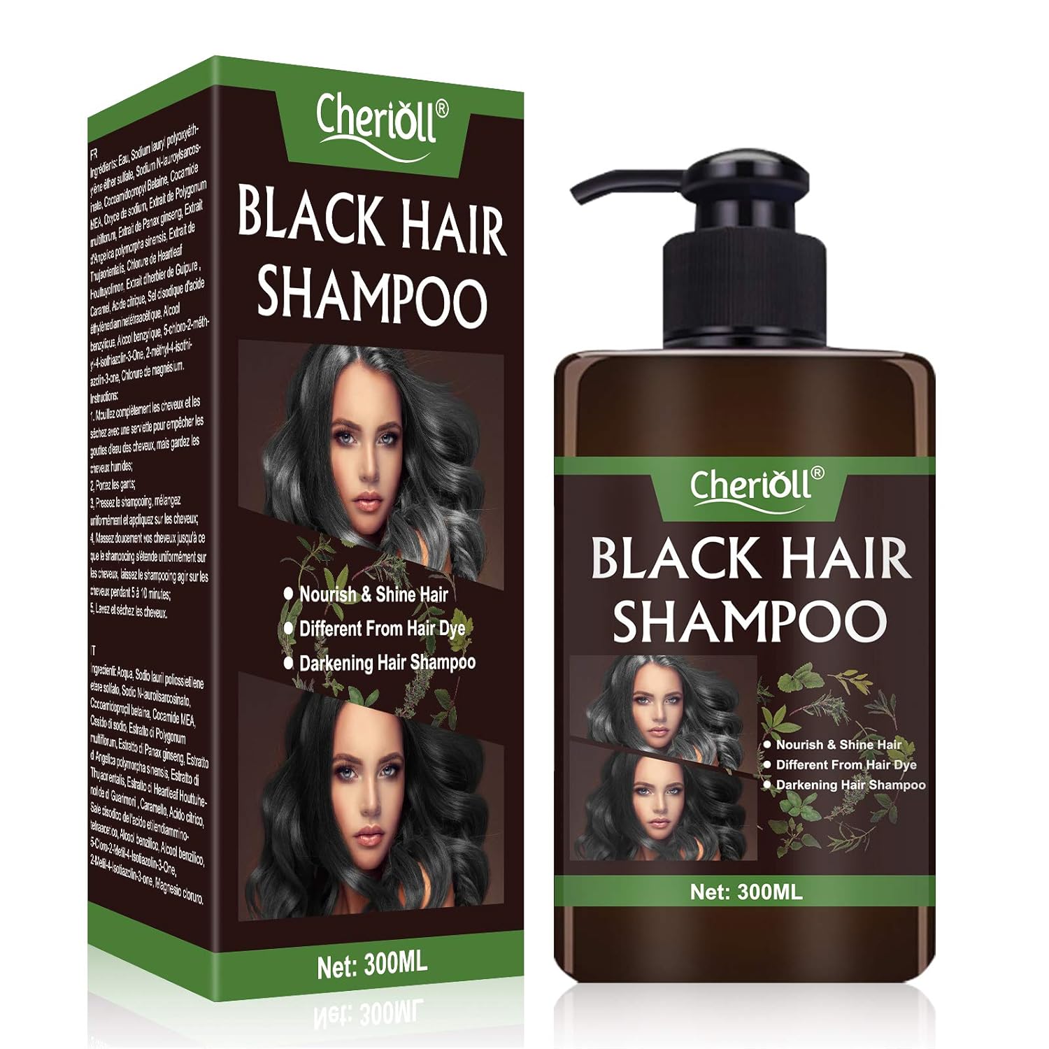 Amazon.com: Black Hair Shampoo, Hair Darkening Shampoo, Hair Growth