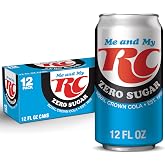 RC Cola Zero Sugar Soda, 12 Oz Cans, 12 Count