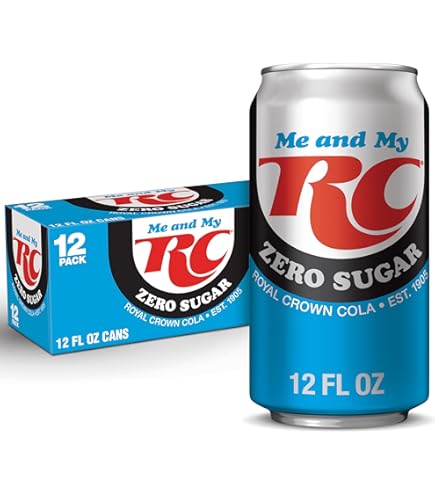 Amazon.com : RC Cola Zero Sugar Soda, 12 Fl Oz Cans, Pack of 12