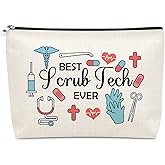 Surgical Technologist Gifts Makeup Bag Scrub Tech Appreciation Gift Thank Gift For Surgical Nurse Doctor Medical Student Graduation Gifts Retirement Birthday Present for Her Coworker Cosmetic Bag