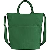 Beurlike Corduroy Tote Bag for Women Large Crossbody Hobo Bags Casual Messenger Shoulder Handbag for Shopping Work