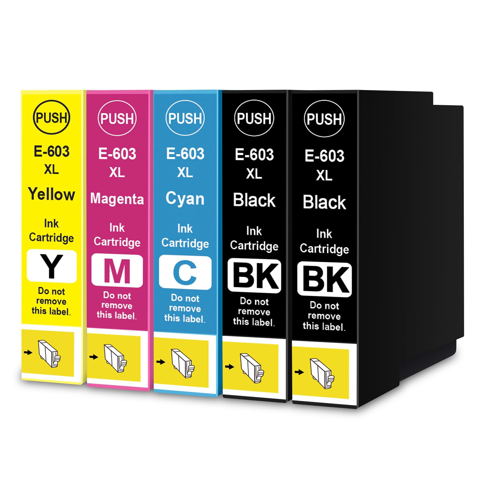 XemaX 603XL Ink Cartridges Multipack XP-4150 XP-4155 XP-2155 XP-3150 XP-2150 WF2840 Replacement for Epson 603 XL for Epson XP2100 XP-2100 XP3100 XP3150 WF2830 WF2810 XP4100 XP3105 WF2850 WF2870DWF