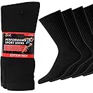 20 Pairs Mens Cotton Rich Sport Socks Work Socks Shoe Size 6-11