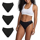 STEP ONE Bikini Brief Womens Underwear, 3-Pack, Viscose from Bamboo, Sensitive Skin, Moisture-Wicking, Anti-Chafing Bikini