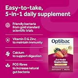 Optibac Probiotics Gut Health Gummies Vegan with Vitamin D Zinc Calcium 30 view 3