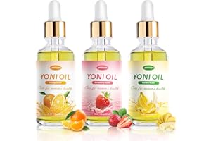 YONISAYO 3 PCS Yoni Oil, Organic Feminine Oil Moisturizer for Wetness Ph Balance Feminine Deodorant Eliminates Odor with Essential Oils