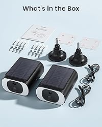 ieGeek S1 2-Pack Solar Security Cameras Wireless