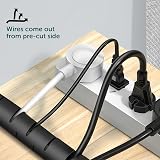 shinfly Cable Tidy Sleeve 10m 22/28mm Wire Organizer with Clip Black view 6