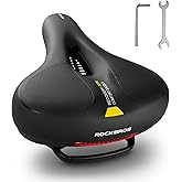 ROCKBROS Comfortable Bike Seat Bicycle Saddle for Men Women Waterproof Wide Soft Bike Cushion Dual Shock Absorbing Bike Acces
