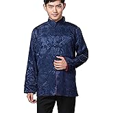 Chinese Traditional Tai Chi Uniform Long Sleeve Top Kungfu Shirt Tang Suit for Men