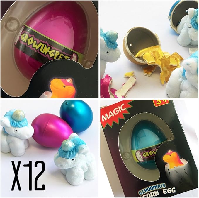 B4E 12x Unicorn Hatching Eggs Grow your own Pet Unicorn! Amazon.co.uk