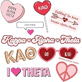 Sorority Shop - Kappa Alpha Theta - Sticker Sheet - Love Theme