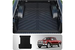 Thinzyou Bed Mat Compatible with 2015-2024 Ford F150 Truck Bed Mat 5.5FT TPE All Weather 5.5 Feet Short Bed Liner 2023 F-150 Accessories（Upgraded）