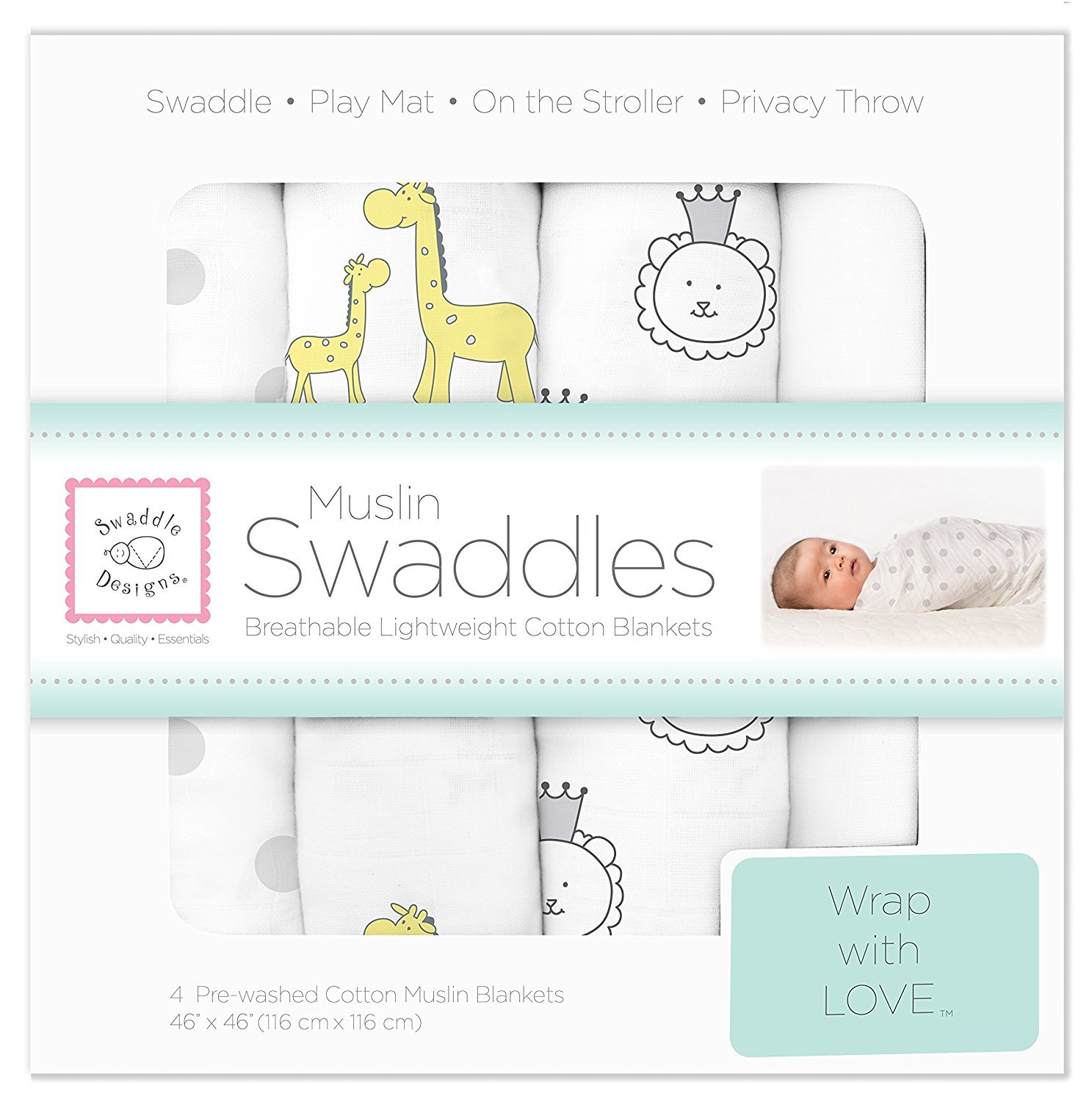 swaddledesigns cotton muslin swaddle blankets