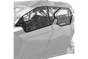 KEMIMOTO X3 MAX Hard Upper Doors, Solid Aluminum Weather Protection Clear PC Vented Window Cab Enclosure Side Windshield, Compatible with Can-Am Maverick X3 MAX 2017-2025 UTV Accessories