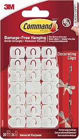Command 17026 Decoration Clips White 20 Clips 24 Strips Christmas Fairy Light view 1