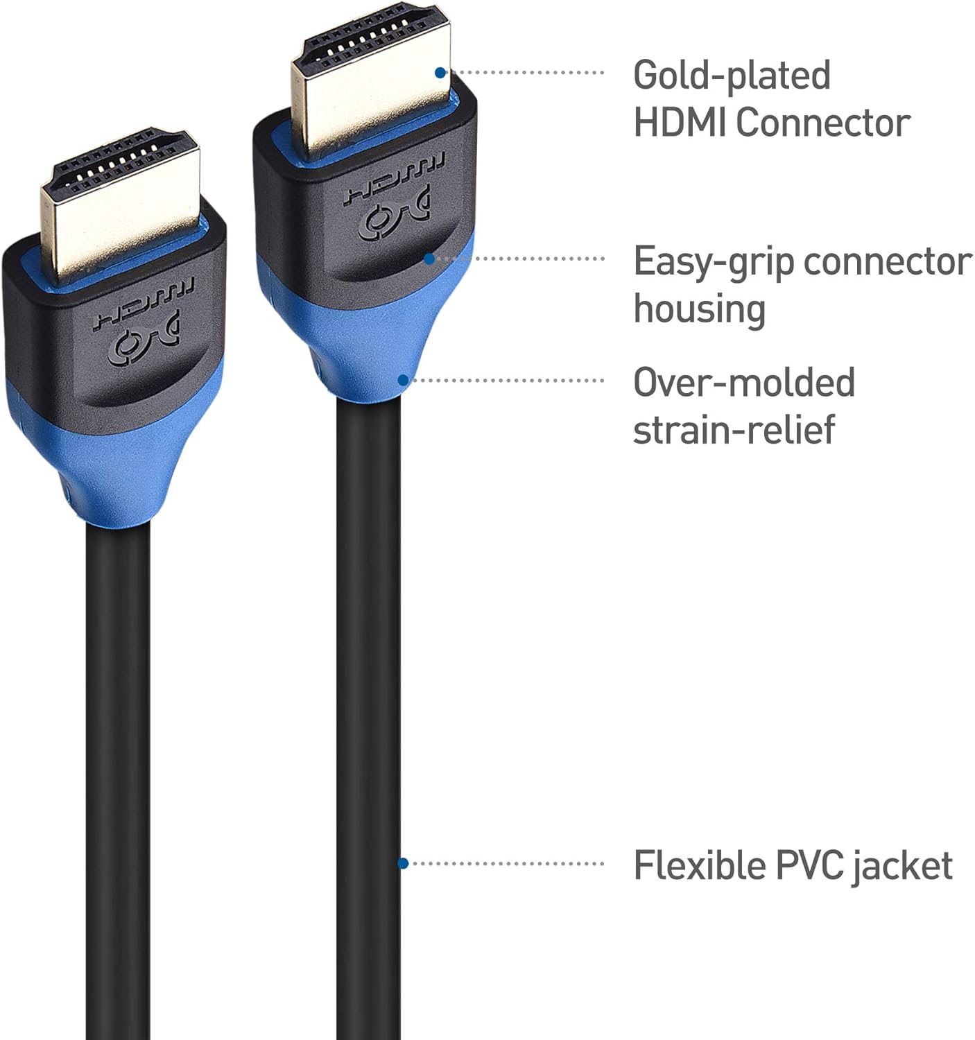 Cable Matters 3-Pack 48Gbps Ultra HD 8K HDMI Cable with 8K 120Hz Video and HDR Support for PS5, Xbox Series X/S, RTX3080 / 3090, RX 6800/6900, Apple TV, and More - 2m, 6.6 Feet: Electronics