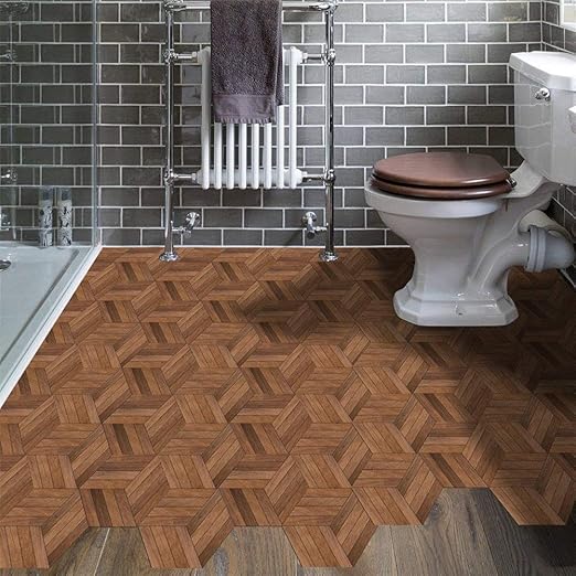 Amazon Com Amazingwall 3d Wood Floor Pattern Wall Sticker Peel