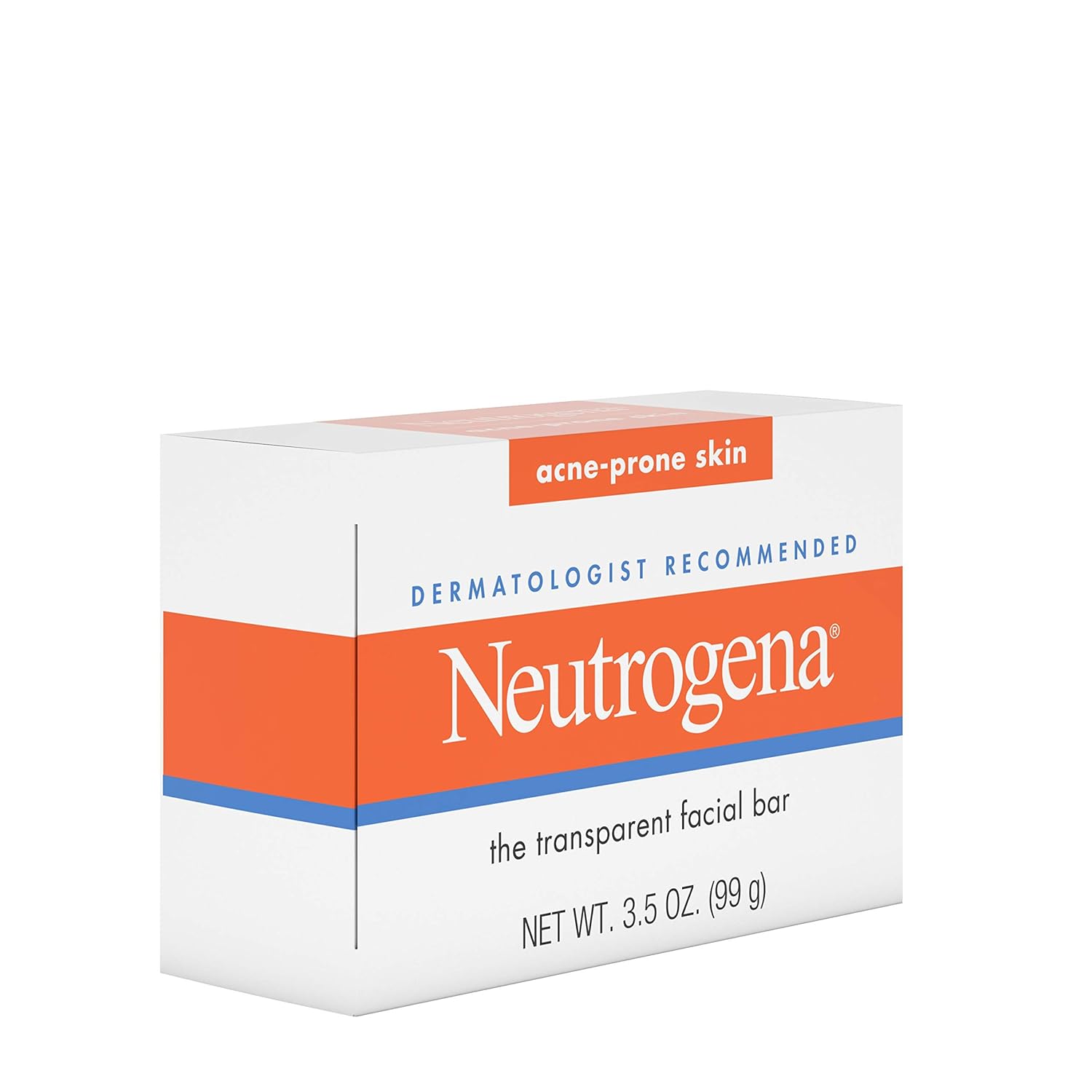 Neutrogena Facial Cleansing Bar Treatment for Acne-Prone Skin, Non-Medicated & Glycerin-Rich Hypoallergenic Formula with No Detergents or Dyes, 3.5 oz: Prime Pantry