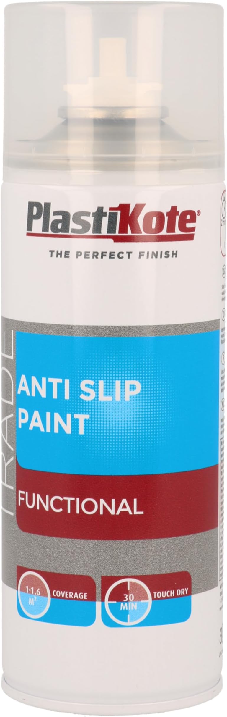 PlastiKote 071021 Trade Functional Anti Slip Paint Spray 400ml Clear Matt