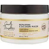Carol's Daughter Goddess Strength Repairing Cocoon Hydrating Hair Mask for Waves, Coils and Curls, Hair Treatment With Castor Oil, 12 Oz