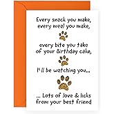 CENTRAL 23 Dog Birthday Card for Pet Owner - Happy Birthday Card from Dog - For Fur Parents - Cute Fur Dad Gift for Him Her Men - Vegan Ink - Made In The UK