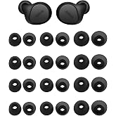 Rqker Eartips Compatible with Jabra Elite 65t, 75t, 3, 4, 7, 8, Active 8, Elite 10; 12 Pairs S/M/L Sizes Soft Silicone Tips, Gray