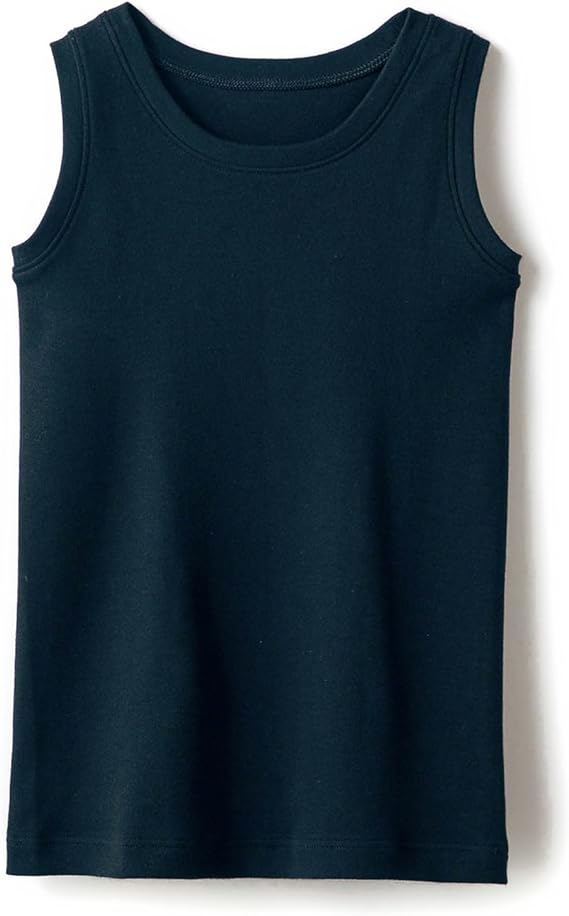 Amazon ベルメゾン ふんわりやわらかスーピマコットン１００ タンクトップ キッズ ブラック インナーシャツ 通販