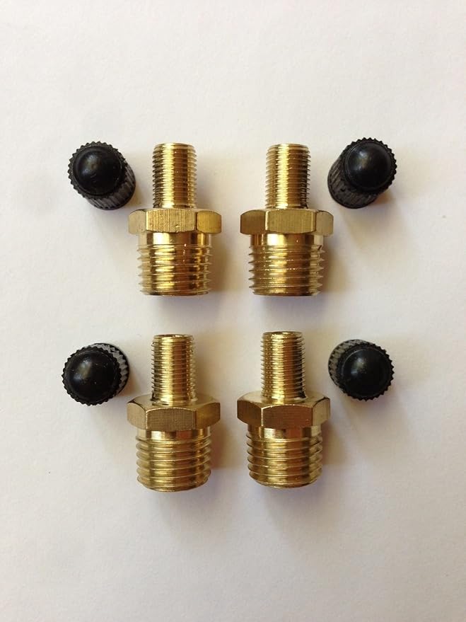 [x4] 1/4" NPT MPT Brass Air Compressor Tank Fill Valve