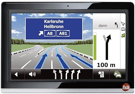 Falk Neo 550 2nd Edition Navigationsgerät (12,7 cm (5 Zoll) Touchscreen, Bluetooth, 45 Länder Kartenmaterial, TMCPro) inkl. T