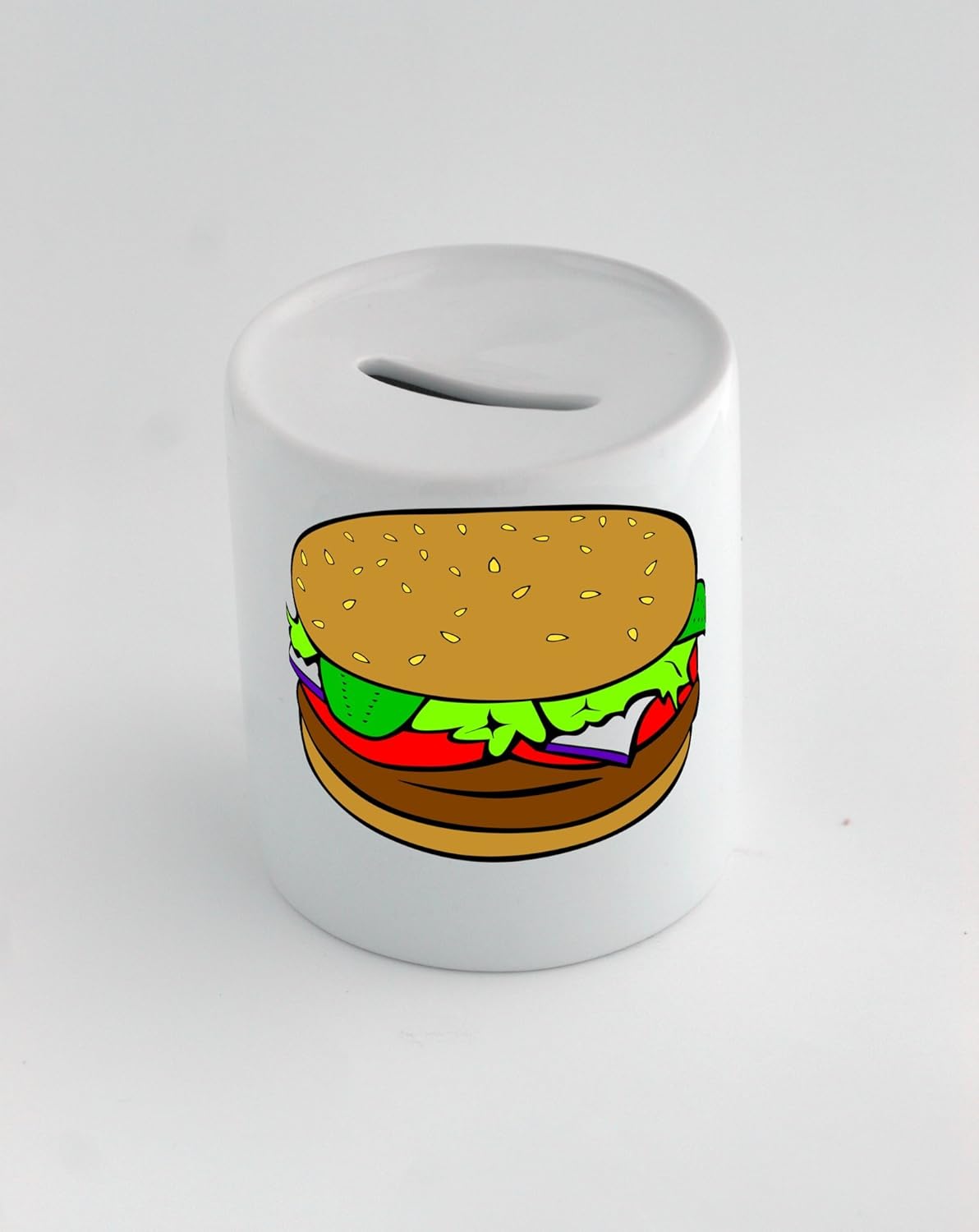 Caja de dinero con comida rápida, lunch-dinner, hamburguesa no queso: Amazon.es: Hogar