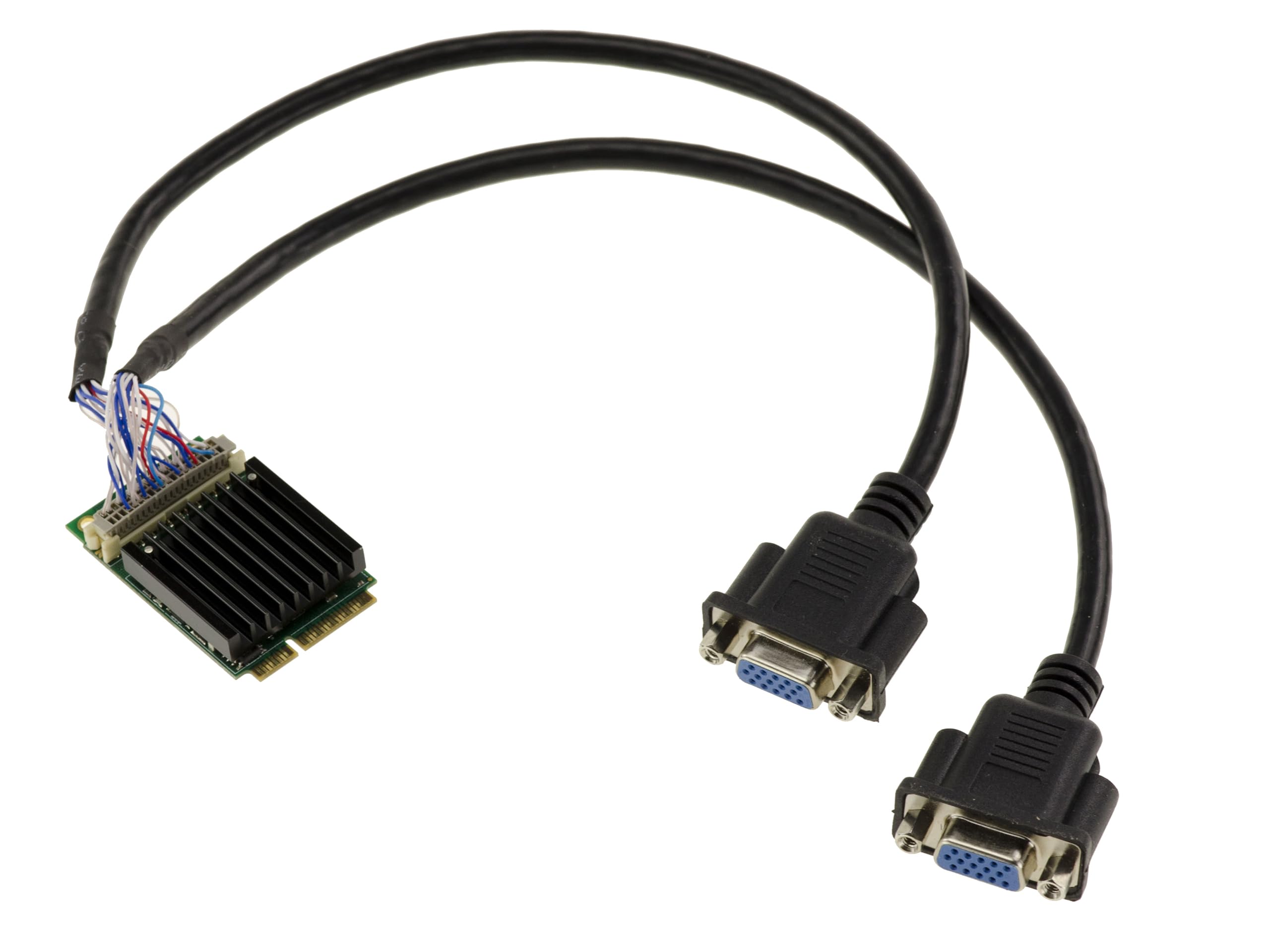 KALEA-INFORMATIQUE 2 port VGA 1080p graphics card on mPCIe port - Full size MiniPCIe with Silicon Motion SM750 Chipset