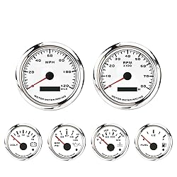 MOTOR METER RACING W PRO Series 6 Gauge Set - 85mm
