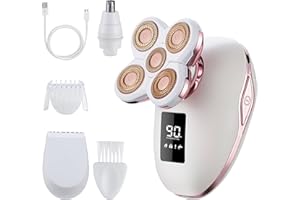 UPTARD Women's Electric Razors for Women Legs Pubic Facial Hair Removal 2 in 1 Womens Electric Shaver for Women,Bikini Trimmer for Lady,Waterproof (5D)