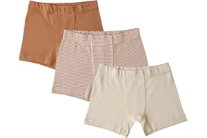 ORGANICKID Boys 100% Organic 100% Cotton Underwear GOTS Certified Kids Toddler Boxer Briefs Pack of 3