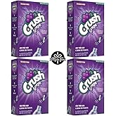 Crush Grape Sugar-Free Powdered Drink Mix 4 Count of 6 packets each for Total 24 Sticks bundle packaged by D'Elite Box