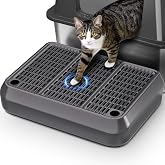 Large Litter Box Step, Litter Box Ramp 16"x11" Litter Catcher Mat, Double Layer Anti-Tracking &amp; Easy Clean, Ideal for Kitten &amp; Elderly Cats Ramp