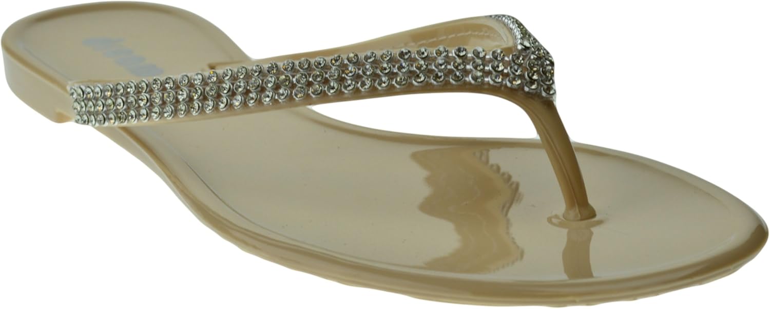 womens nude flat sandals