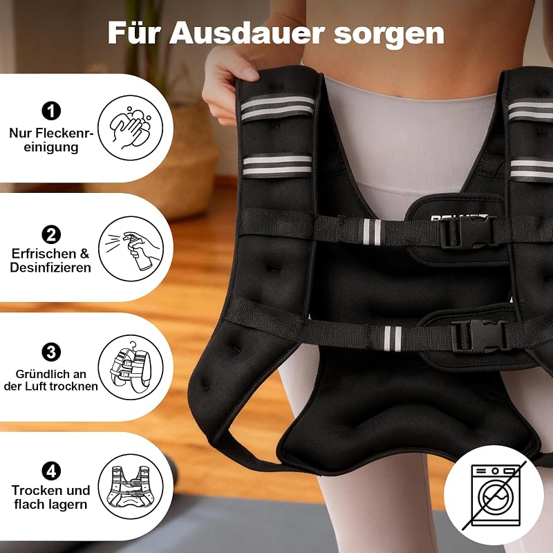 Weight Vest for Strength Training, Chest Size Adjustable, Practical Bag, Filled with Iron Sand, Ideal for Gym Workouts, Yoga Training and Aerobic Exercises (12lb/5.5kg)